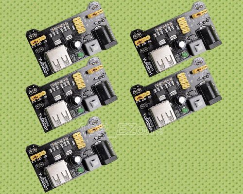 5pcs mb102 breadboard power supply module 3.3v/5v for arduino board new for sale