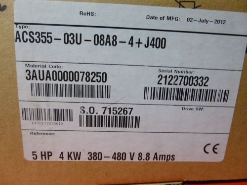 BRAND NEW ABB 5HP AC Drive