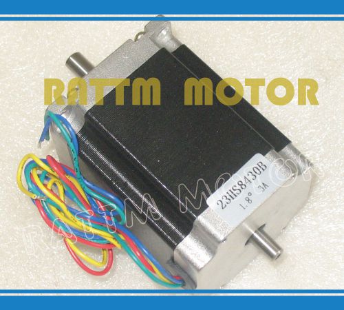 Nema23 cnc stepper motor 270 oz-in/180ncm (dual shaft) 76mm 3a rattm motor for sale