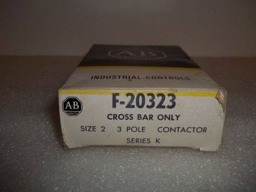 ALLEN- BRADLEY  F-20323 CROSS BAR SIZE 2  3 POLE CONTACTOR SER.K  (NIB)