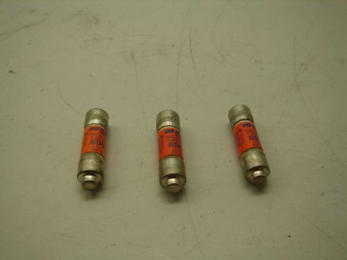 AMP-TRAP ATDR2 TIME DELAY CLASS CC FUSE 2A 600VAC (LOT OF 3) *XLNT*