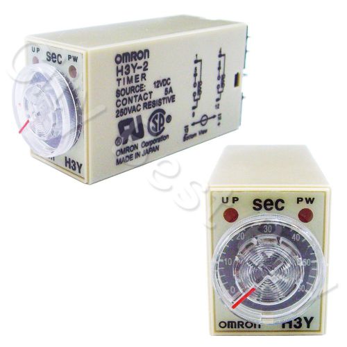 10 x H3Y-2 DC12V 60SEC 60S OMRON Relay Timer DPDT 8 PIN PYF08A PYF08A-E PYF08F