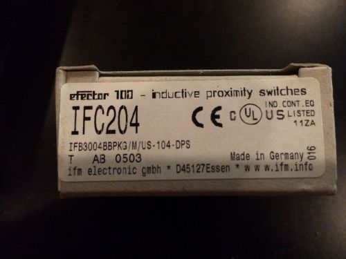 ifm efector IFC204 Proximity Switch - BULK LOT OF 10 PIECES