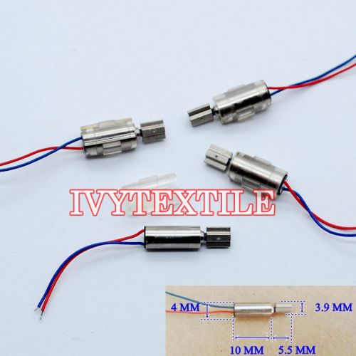 10pcs 4*10mm 1.5V-4.5V DC Vibration Motor DC Coreless Vibrating motor toy motor