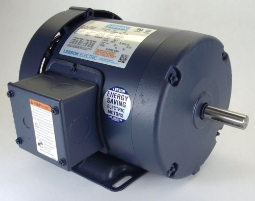 Leeson 2hp 3ph 1800rpm 56h frame 208-230/460v 5/8&#034;shaft tefc #113026 for sale