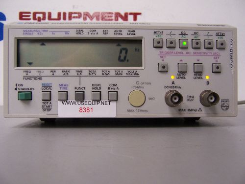 8381 PHILIPS PM6666 PROGRAMMABLE TIMER / COUNTER 120 MHZ