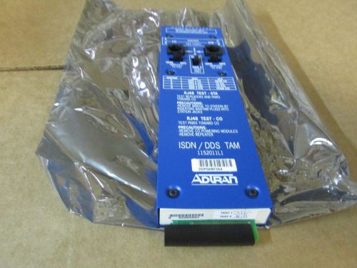 ADTRAN ISDN/DDS TEST ACCESS MODULE 1152011L1 NEW