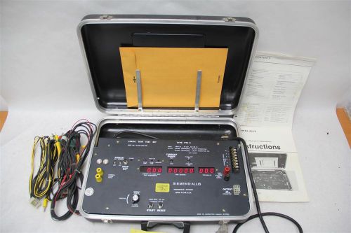 Rare Siemens-Allis Type PTS 3 18-473-254-501 Static Trip Test Set, Powers On