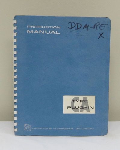 Tektronix Type CA Plug-In Instruction Manual