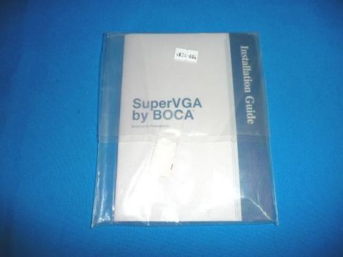 Boca super vga installation guide  c for sale
