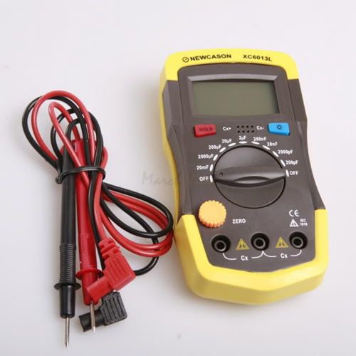 Digtital lcd meter xc6013l capacitance capacitor tester mf uf circuit gauge for sale