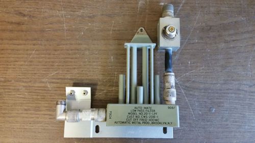 Auto-Mate Low Pass Filter 20-1-LPF w/ Directional Coupler RF-0143A, DC901, 2179