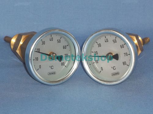 Jumo bi metal thermometer 0-80 c (2 pcs) for sale