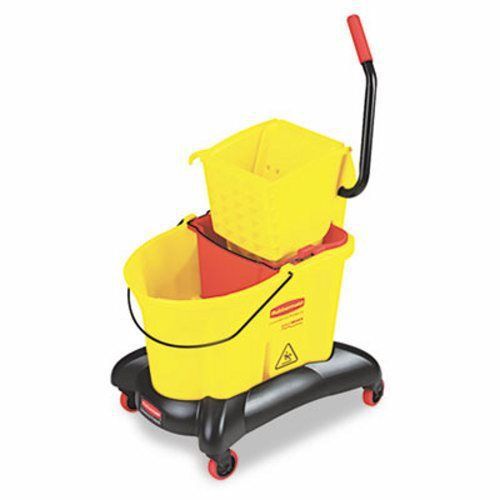 Rubbermaid Wavebrake 35-Qt Dual Water Mop Bucket &amp; Wringer (RCP768000YW)