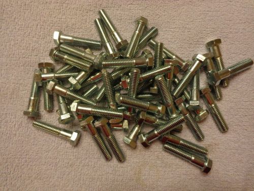 9/16&#034;-12 x 2-1/4&#034; zinc finish sae j429 grade 5 hex cap screw (qty 50) for sale