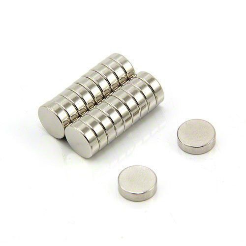 10 pcs Neodymium Magnets 1/2 * 1/8 inch Disc N42