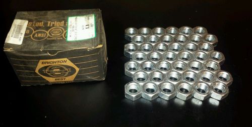 (42) M20x2.5 Class 10 Metric Hex Nut Coarse Zinc Plated din 934, Pk 42 new