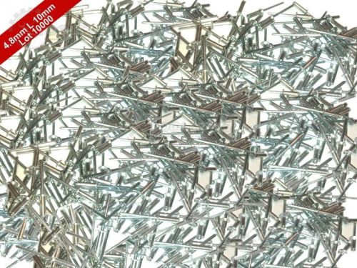 (10000 Pcs) Standard Open Dome Aluminum Blind Pop Rivets 4.8mmX10mm @Tools24x7