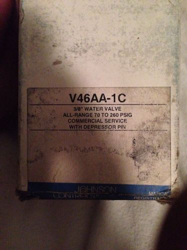 NEW JOHNSON CONTROLS 3/8&#034; WATER VALVE V46AA-1C