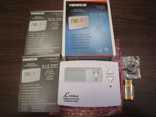 VENSTAR T1045 PROGRAMMABLE DIGITAL THERMOSTAT NEW FREE SHIPPING