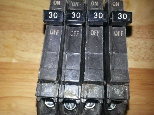 1-GE GENERAL ELECTRIC Thin 30 1 POLE 30 AMP CIRCUIT BREAKER.   B