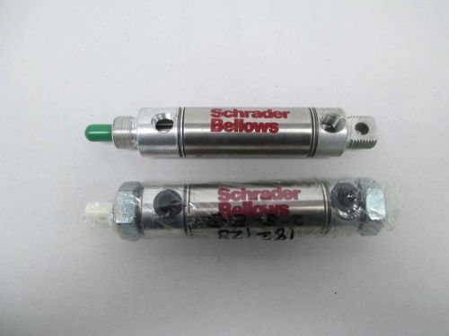 LOT 2 NEW SCHRADER ASSORTED 88DXPSRY01.0 HD260320 A PNEUMATIC CYLINDER D376163