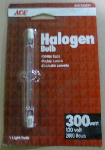 NEW ACE HALOGEN BULB, 300 Watt, 120 VOLT, 2000 HOURS