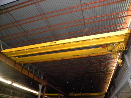 WRIGHT 10 TON 20000 LB POWERED OVERHEAD BRIDGE CRANE 50&#039; X 10&#039;