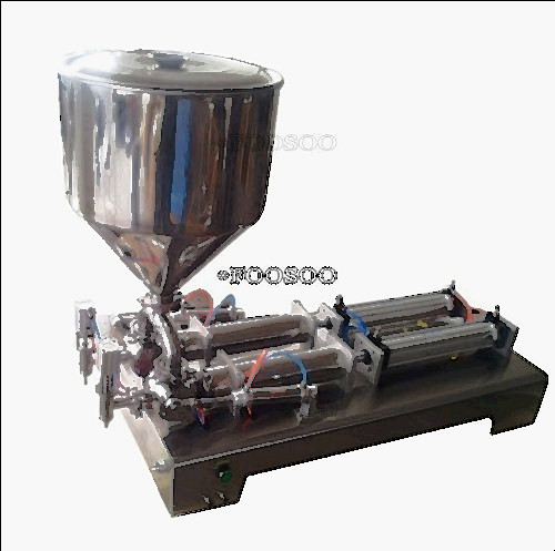3 way pneumatic valve for sale, Double nozzle pneumatic paste cosmetic filling machine cream shampoo 5-100ml