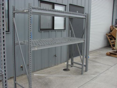 Lyon storage racks 3-24x72 frames 6-72&#034; shelves w/wire