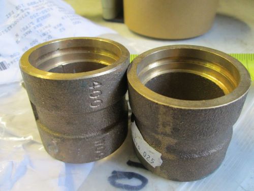 Coupling, Pipe BRASS 1 1/4 BRASS NEW B2724 QTY 2