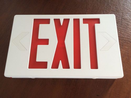 Skyline Lighting LED Exit Lighting Fixture SLXU2RWEM Battery Backup, Red Letters