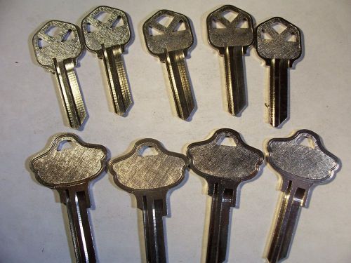 9  VINTAGE    ORG TITAN AND  KWIKSET   KW1  KEYS   UNCUT    LOCKSMITH