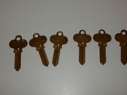 6 Key Blanks STAR 5SN1 NA6 NH1 I77 Locksmith Lot