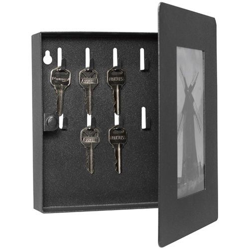 Barska 4 x 6 picture wall mount frame cabinet w/ 10 rods key holder, cb11808 for sale