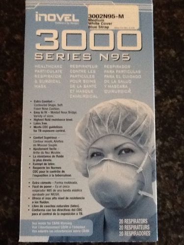 Inovel 3000 Series N95 Mask Respirators for AIRBORNE Particles Size M