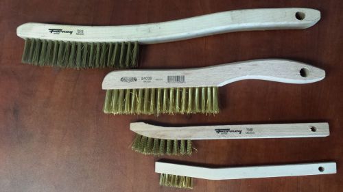 Brass Wire Brush Kit 4 piece set