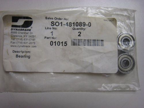 Dynabrade 01015 Bearing PAIR   New in bag--lot of 2 bearings