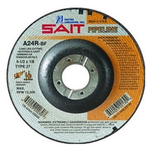 Sait 22042 A24R 6 X 1/8 X 7/8 Long Life Pipeline Cutting Wheels | Pkg.25