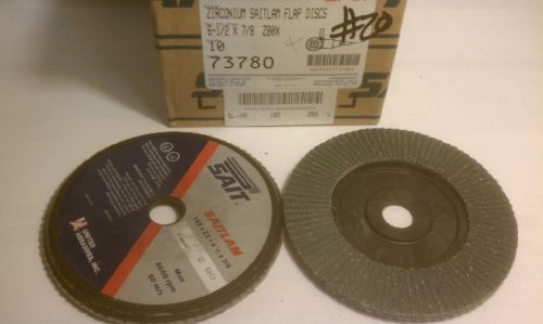 United abrasives / sait item # 73780, 6 1/2&#034; x 7/8&#034; z80x , flap disc. 10 pack for sale