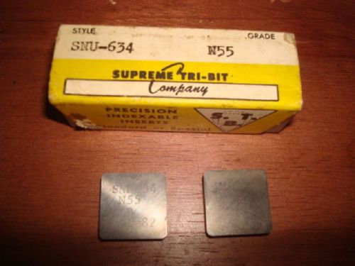 SUPREME TRI-BIT SNU-634 N55 CARBIDE INSERTS 10 PACK