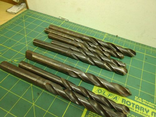 STRAIGHT SHANK TWIST DRILLS NATIONAL STANDARD CLE FORGE UTD BTF (LOT OF 8)#52435