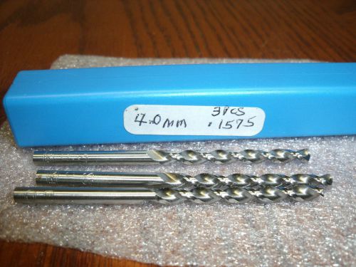 .1575 4.0 MM Cobalt High Helix Preformance DRILLS  40MM X 75MM - 3 pc lot - D9