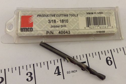 IMCO 3/16 Jobber Drill 40043 Carbide