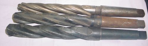 LOT OF 3 TWIST DRILL 1&#034;,27/32,TAPER SHANK BIT,11&#034; OAL,HS, MORSE #3 HIGH SPEED