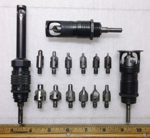 3 Zypher and ATI  Microstop Countersink Cages with 15 Cutters