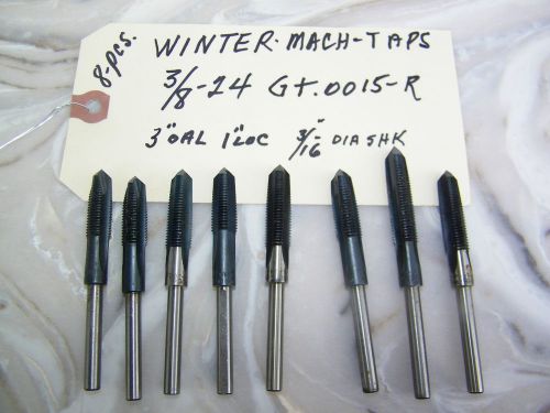 8-PCS-WINTER-MACHINE TAPS -3/8-24 USA