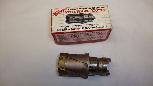 Milwaukee carbide tipped quick change steel hawg cutter 1 1/4&#034; 49-57-1252 new for sale