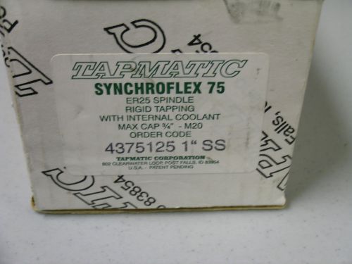 Tapmatic sychroflex 75 er25 spindle 4375125    3/4&#034; cap. for sale