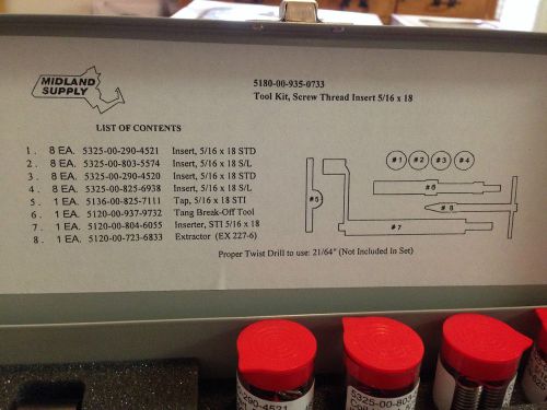 Helicoil screw thread 5/16 x 18 kit for sale